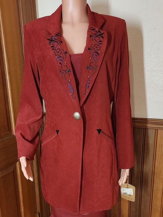 Saddle Ridge Jackets & Blazers - NWT Saddle Ridge Vintage Collection Brick Embroidered Concho Blazer Medium